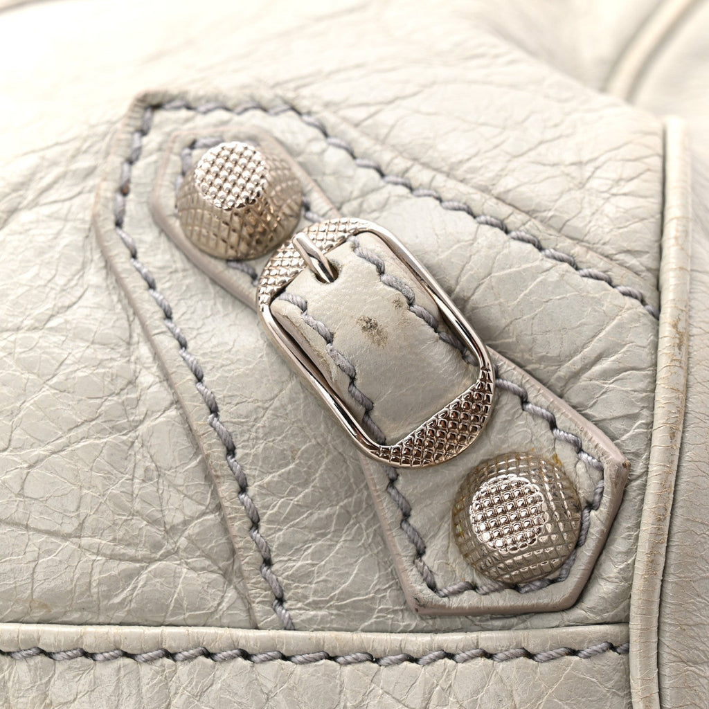 Agneau Giant 12 Silver Hardware Mini Twiggy Gris Glace
