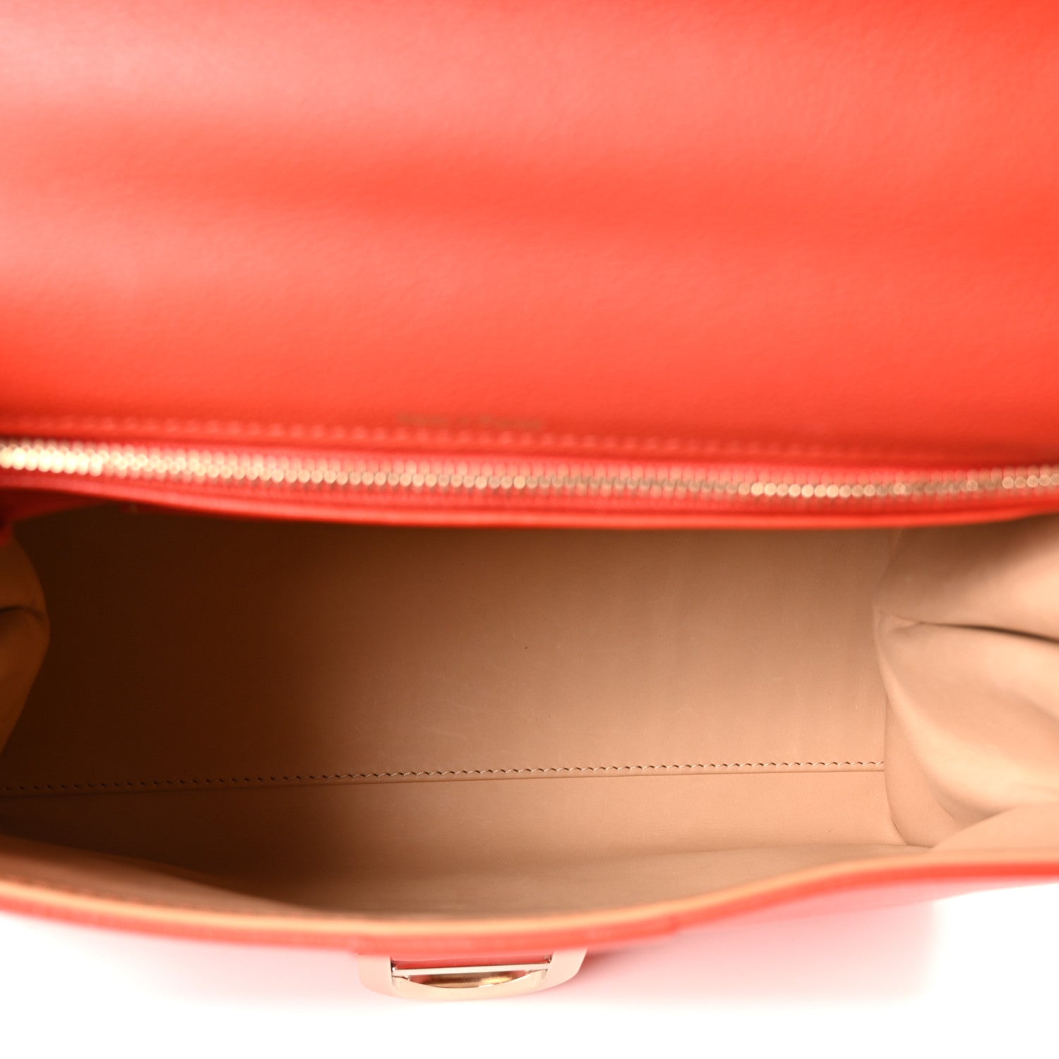 Grained Calfskin MM Brillant Satchel Sunset