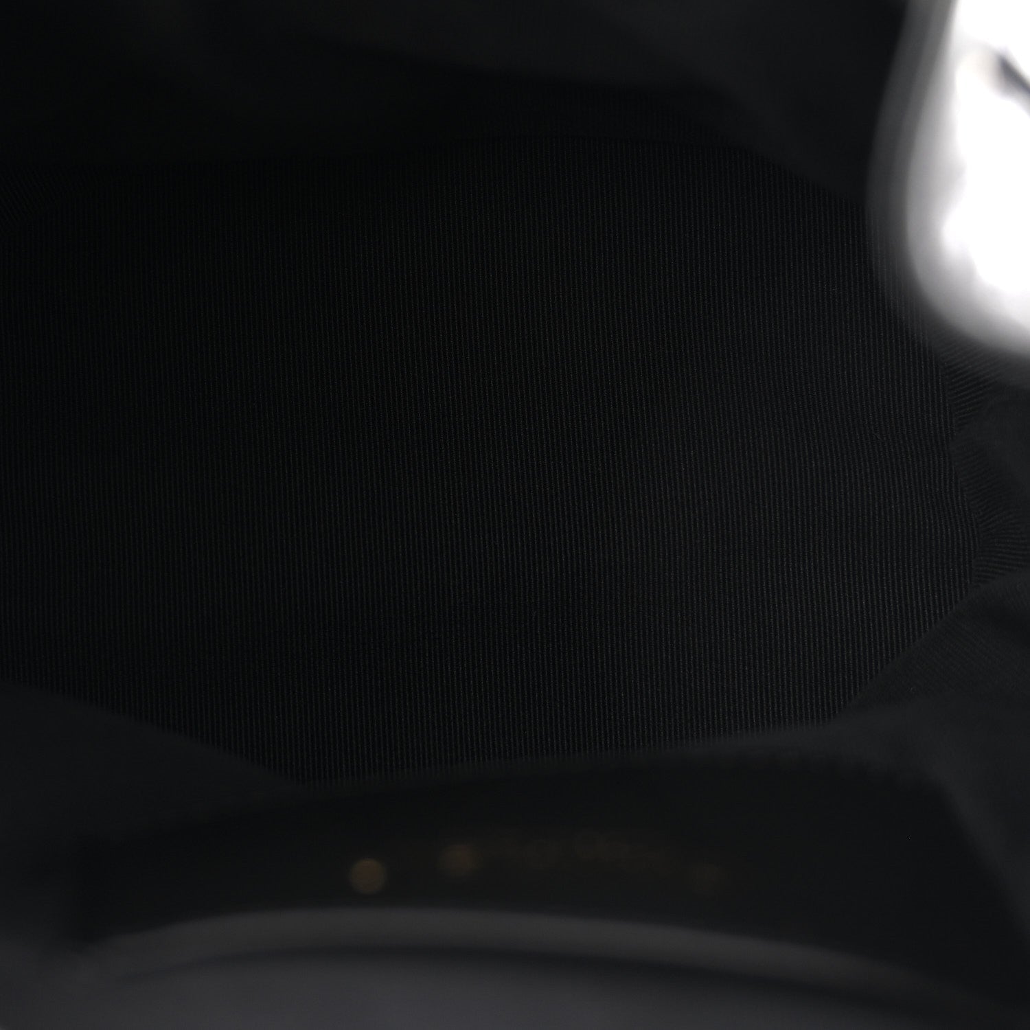 Lambskin Quilted Logo Mini Backpack Black