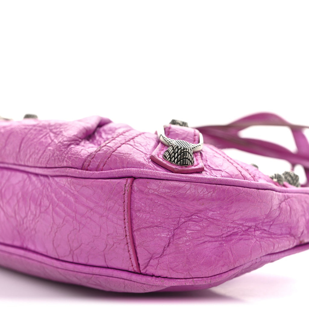 Agneau Arena Le Cagole Mini Purse With Chain Lipstick Pink