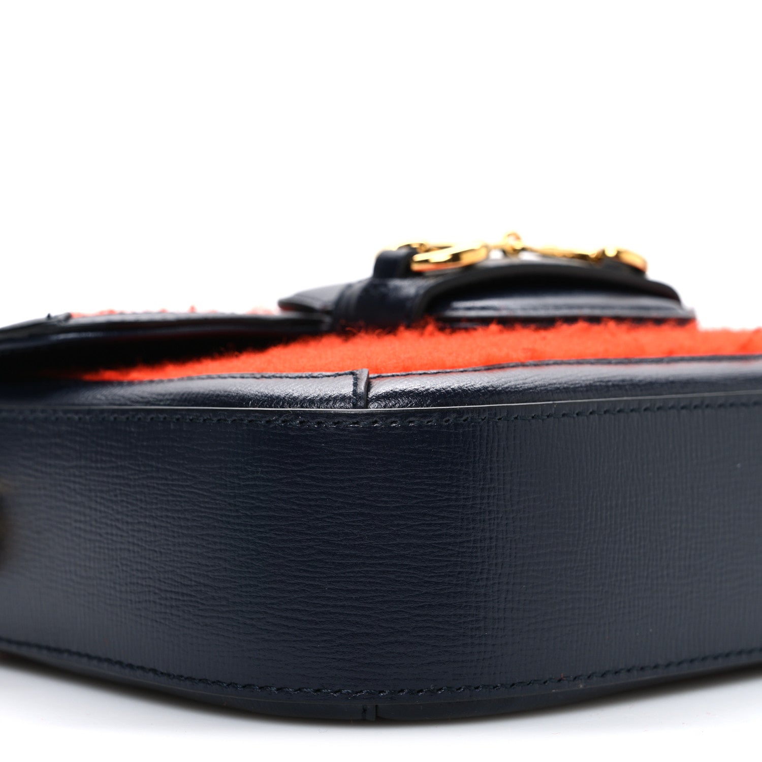 Casy Wool Azalea Calfskin Mini Horsebit 1955 Shoulder Bag Bitter Sweet Blue