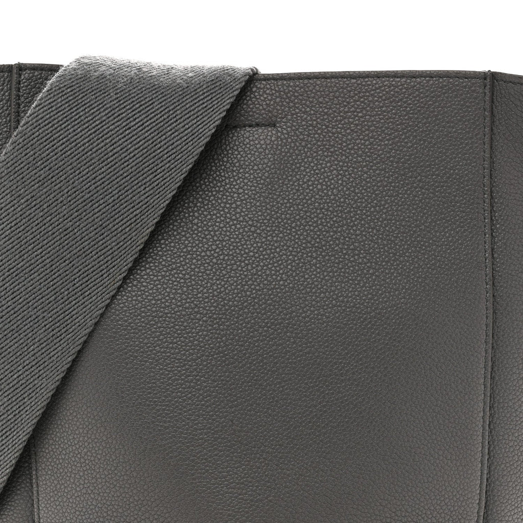 Soft Grained Calfskin Small Sangle Bucket Bag Kohl