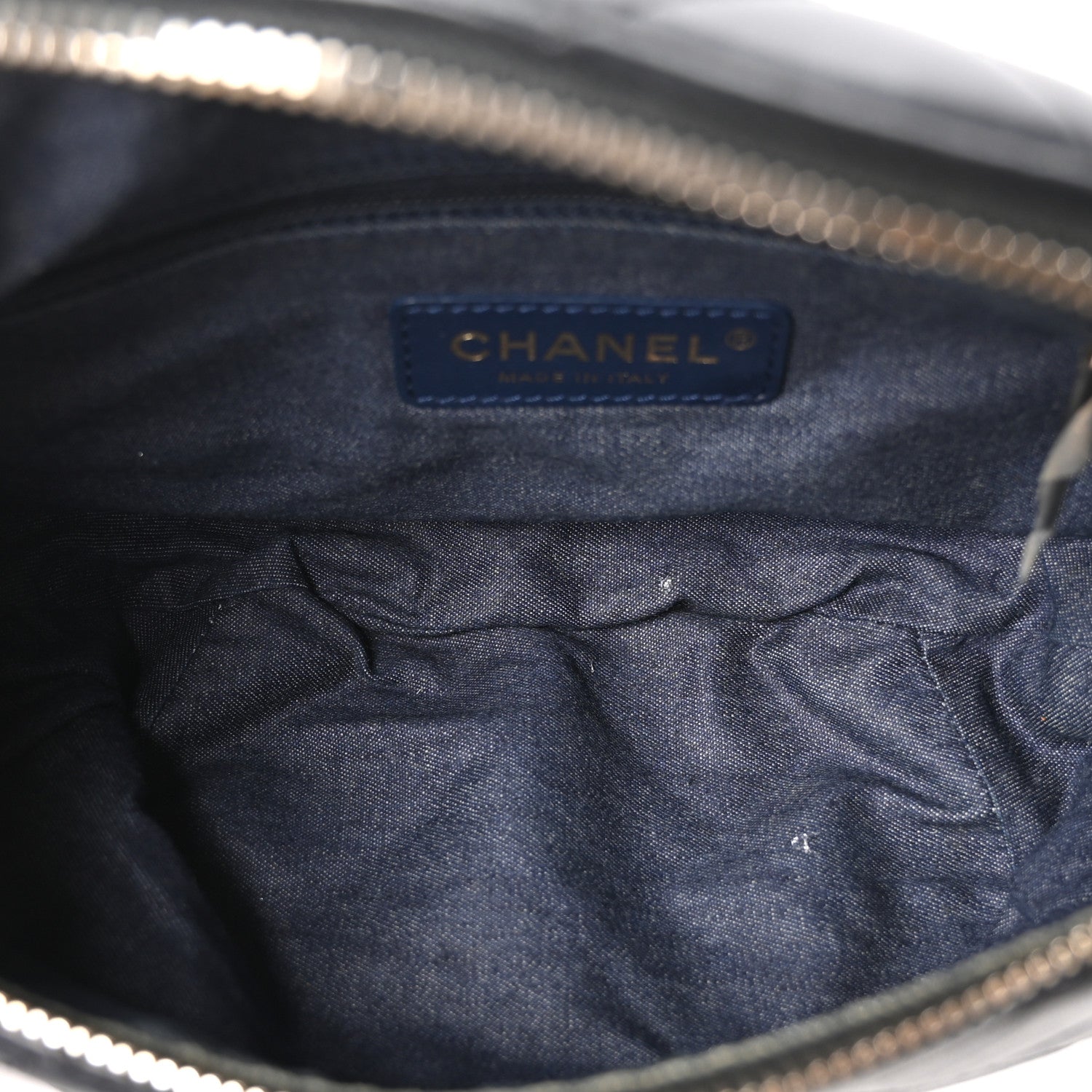 Lambskin Quilted Resin Bi-Color Waist Bag Fanny Pack Black