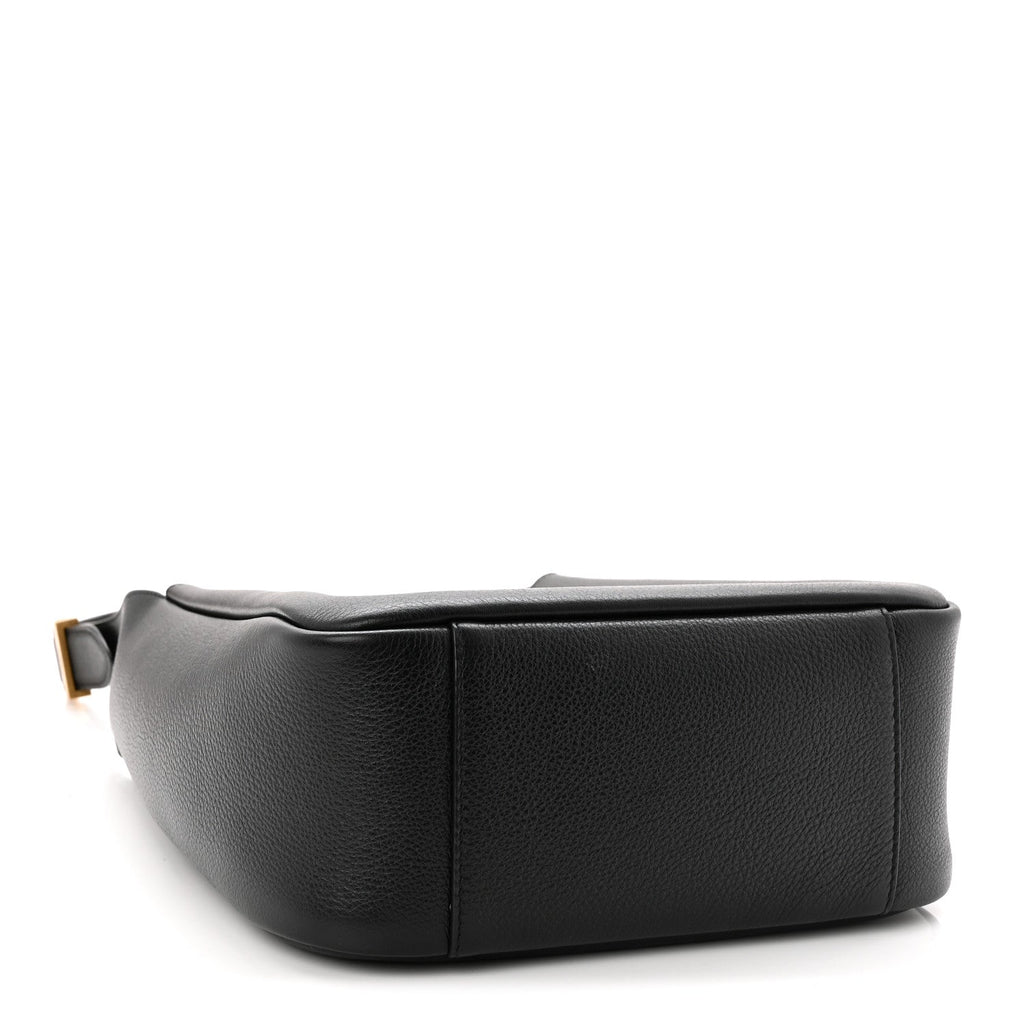 Grained Calfskin Small Le 5 A 7 Soft Hobo Black