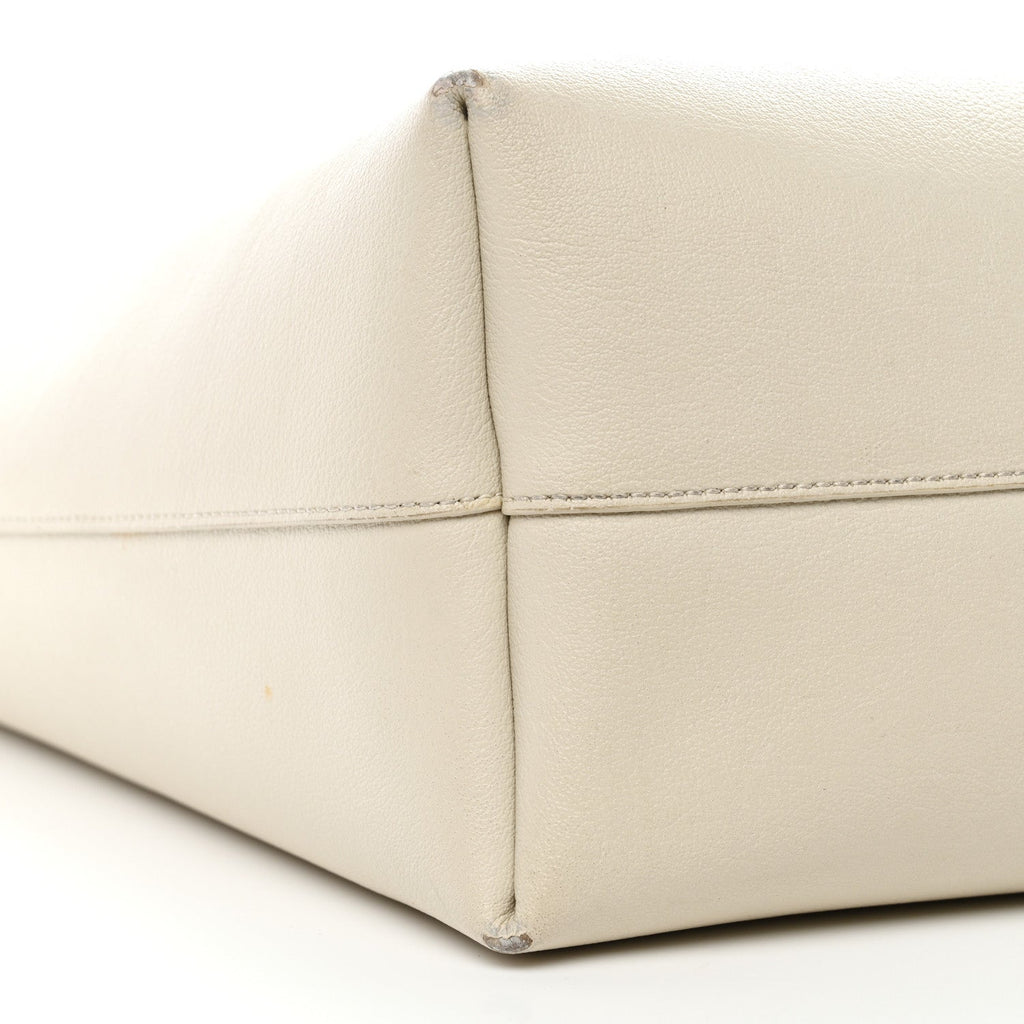 Calfskin Large Shopping Tote Porcellana