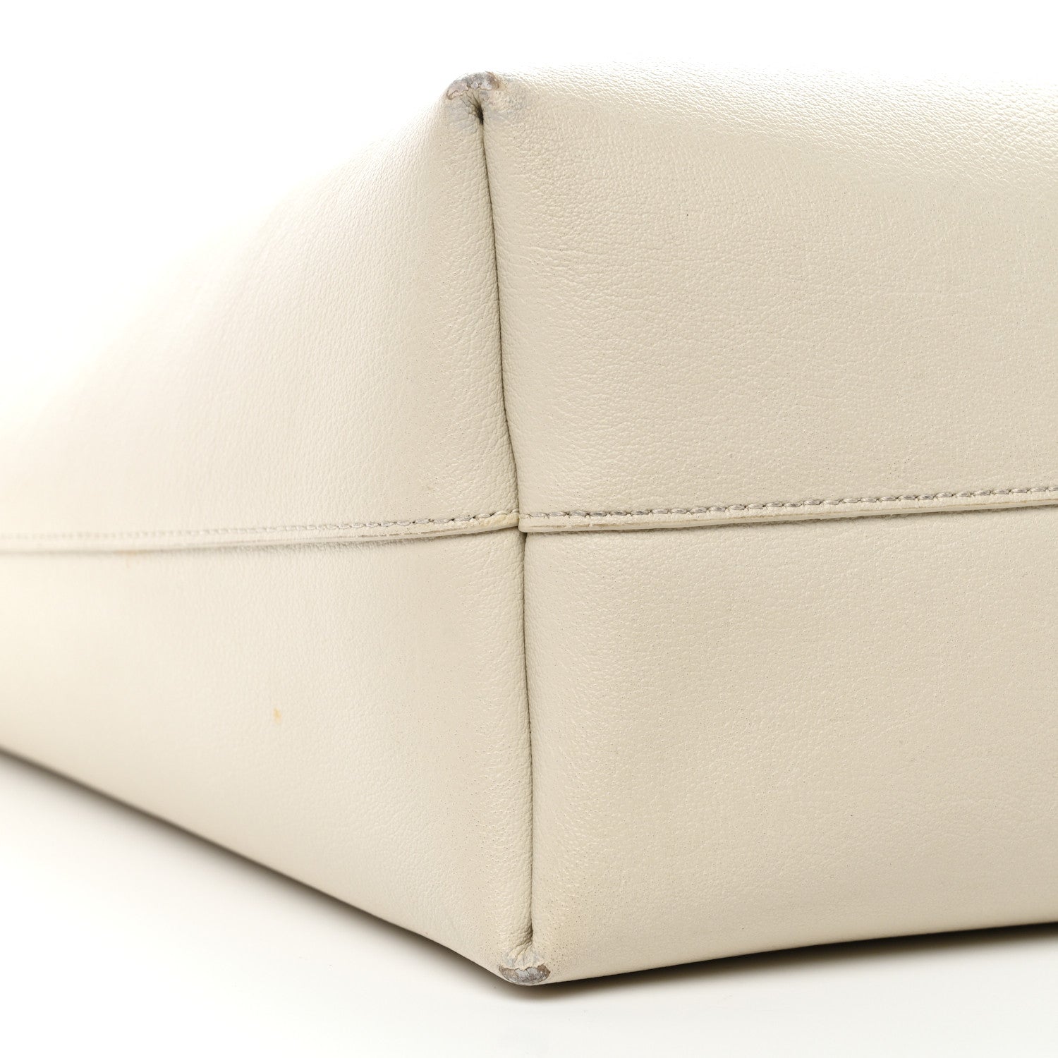 Calfskin Large Shopping Tote Porcellana