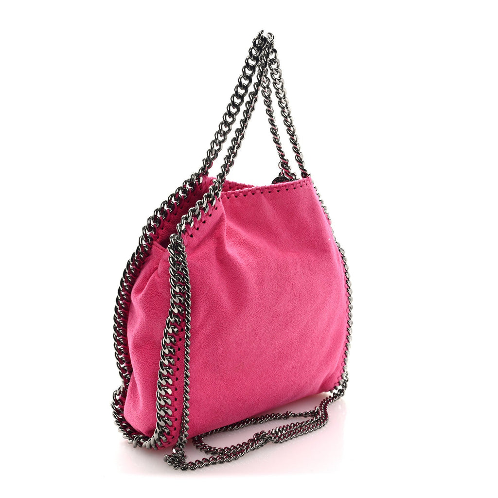 Shaggy Deer Mini Falabella Tote Hot Pink