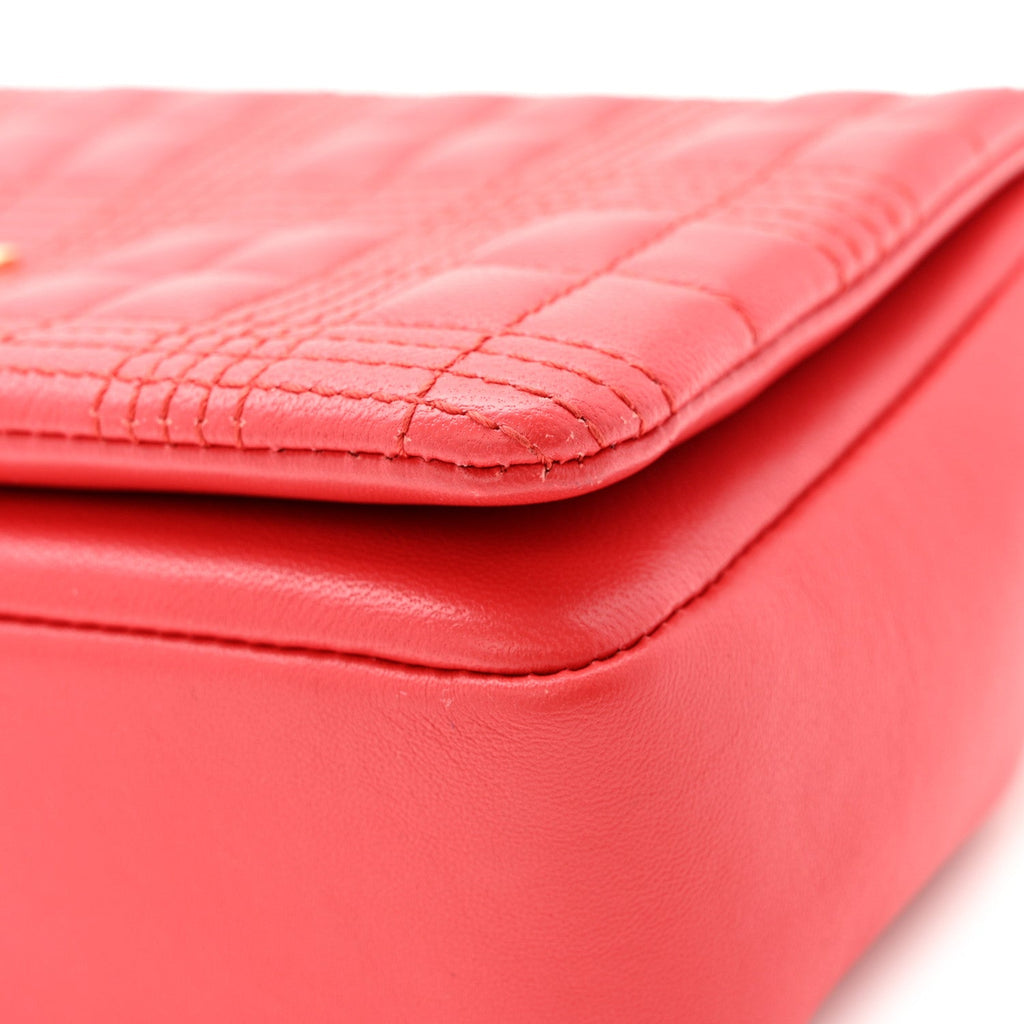 Lambskin Quilted Small Lola Bag Bright Red
