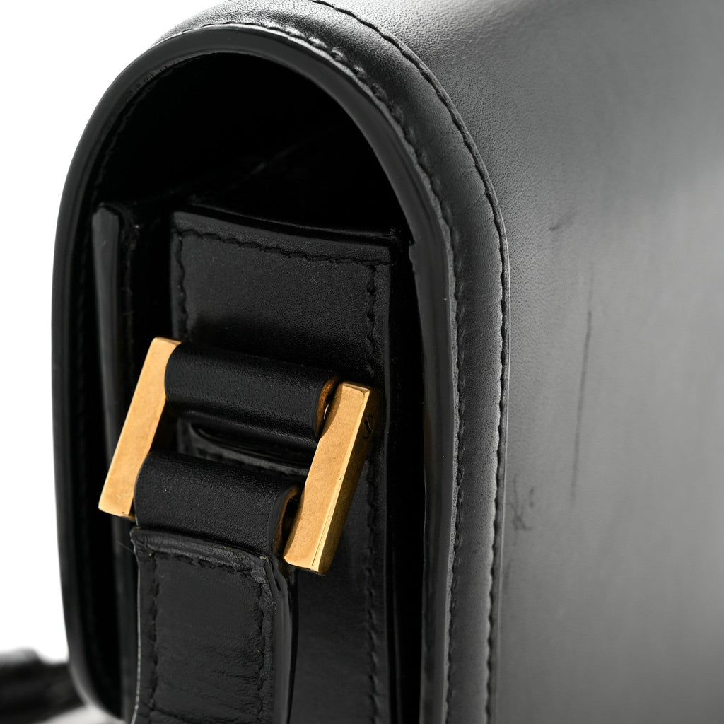Smooth Calfskin Small Solferino Satchel Black