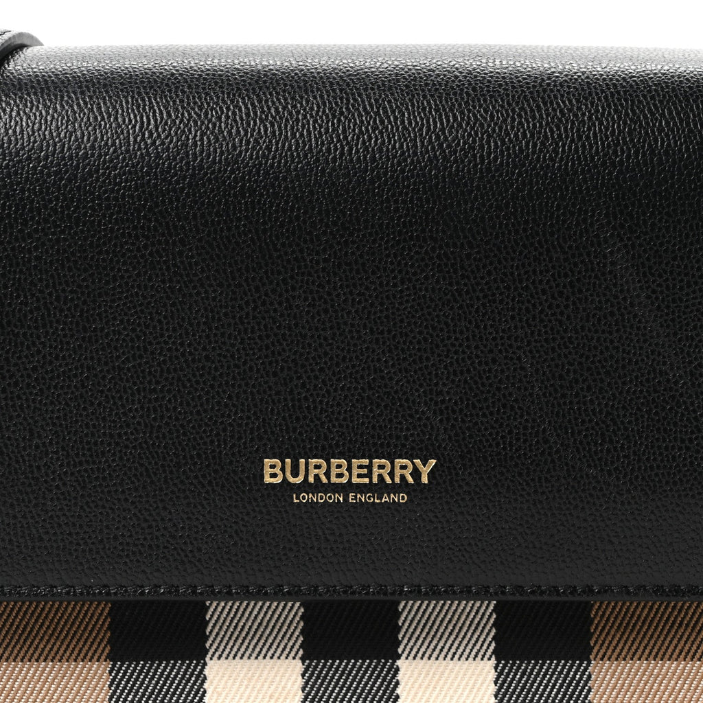 Grained Calfskin House Check Tartan Mix New Hampshire Black