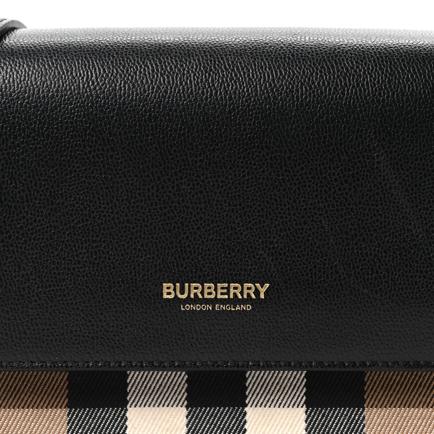 Grained Calfskin House Check Tartan Mix New Hampshire Black
