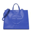 Vegan Leather Large Shopping Bag Painters Tape