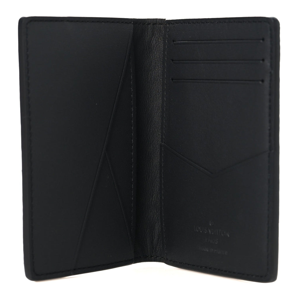 Taurillon Monogram Pocket Organizer Black