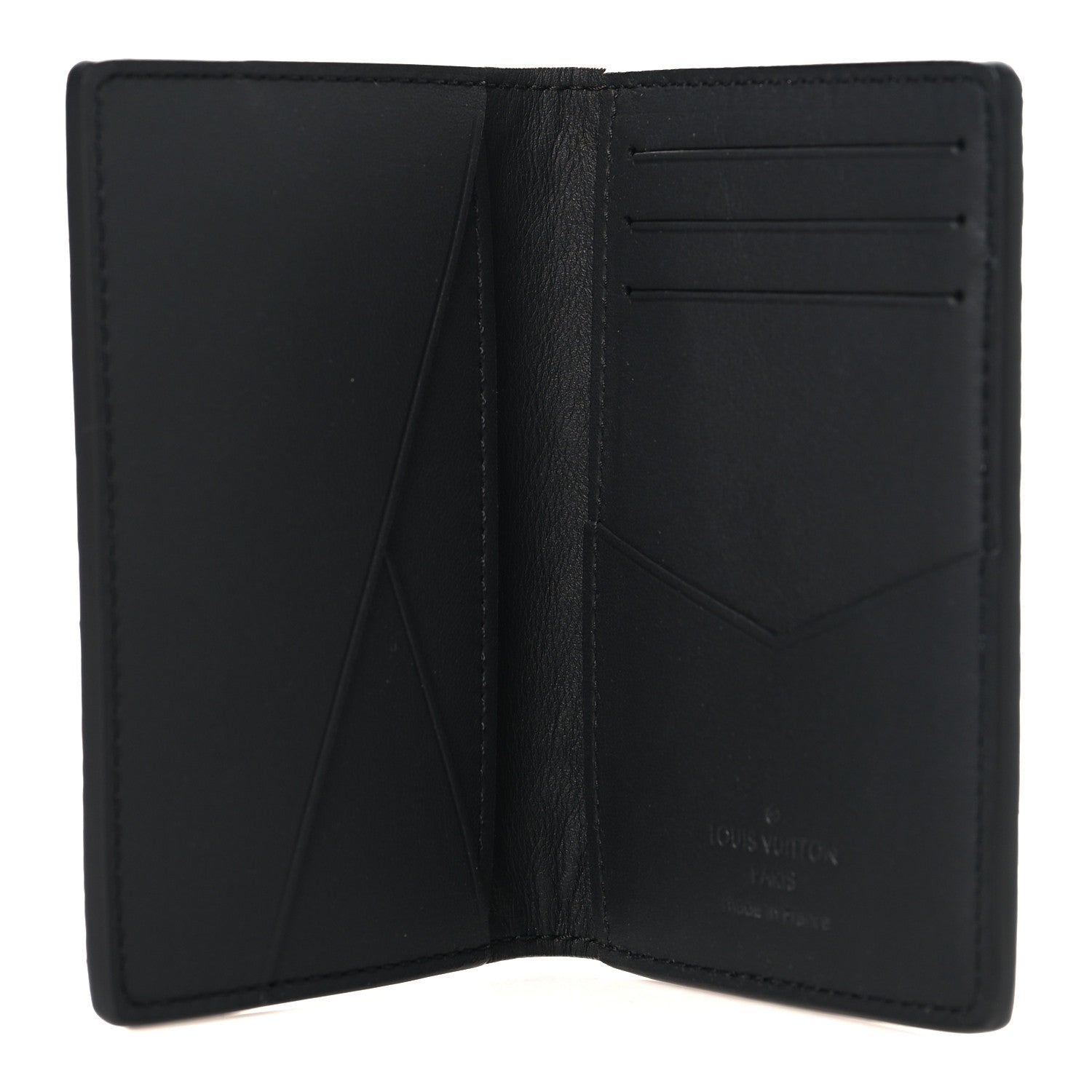Taurillon Monogram Pocket Organizer Black