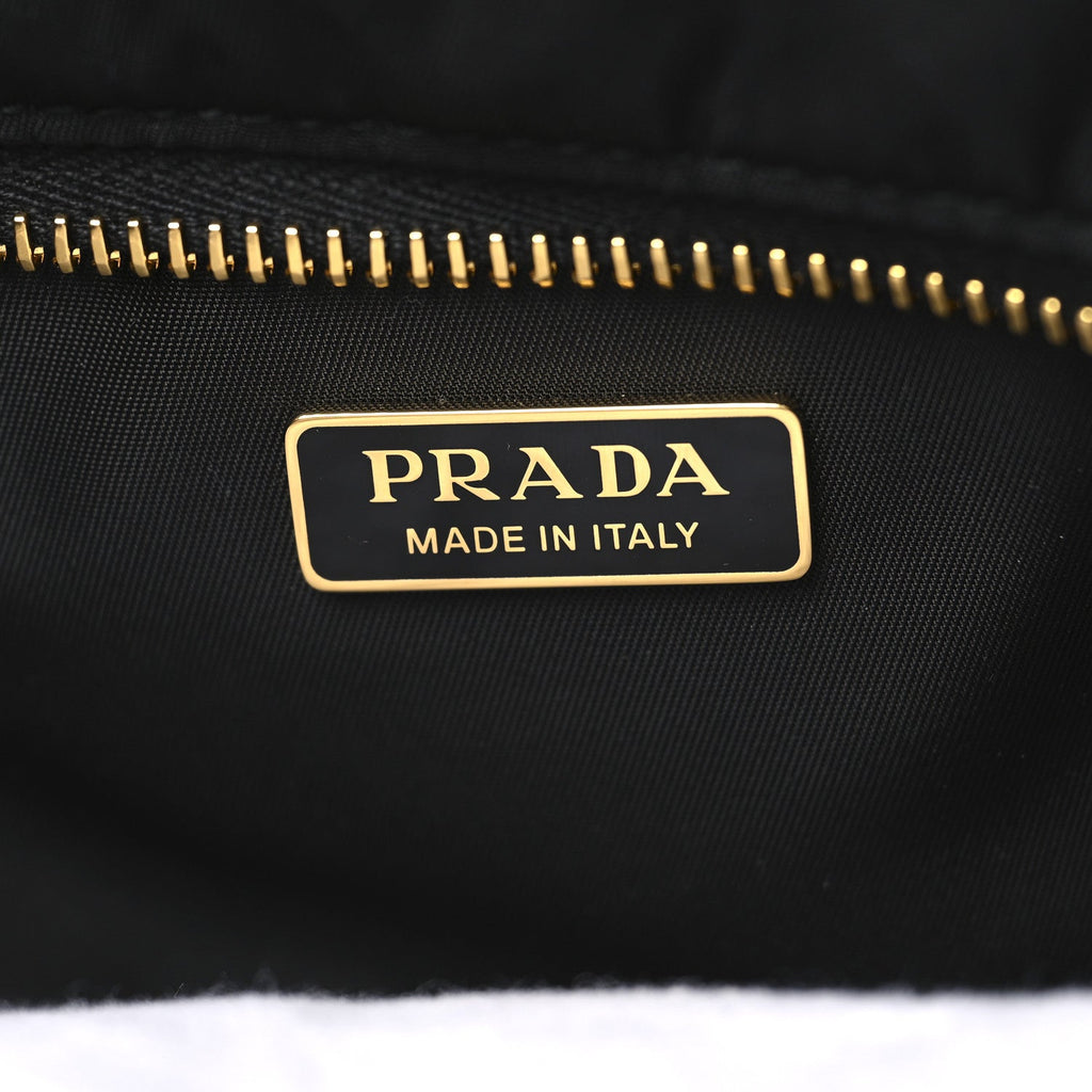 Re-Nylon Medium Explore Shoulder Bag Black