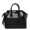 Shiny Lord Calfskin Mini Antigona Black