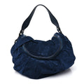 Suede Medium Icon Bit Shoulder Bag Blue