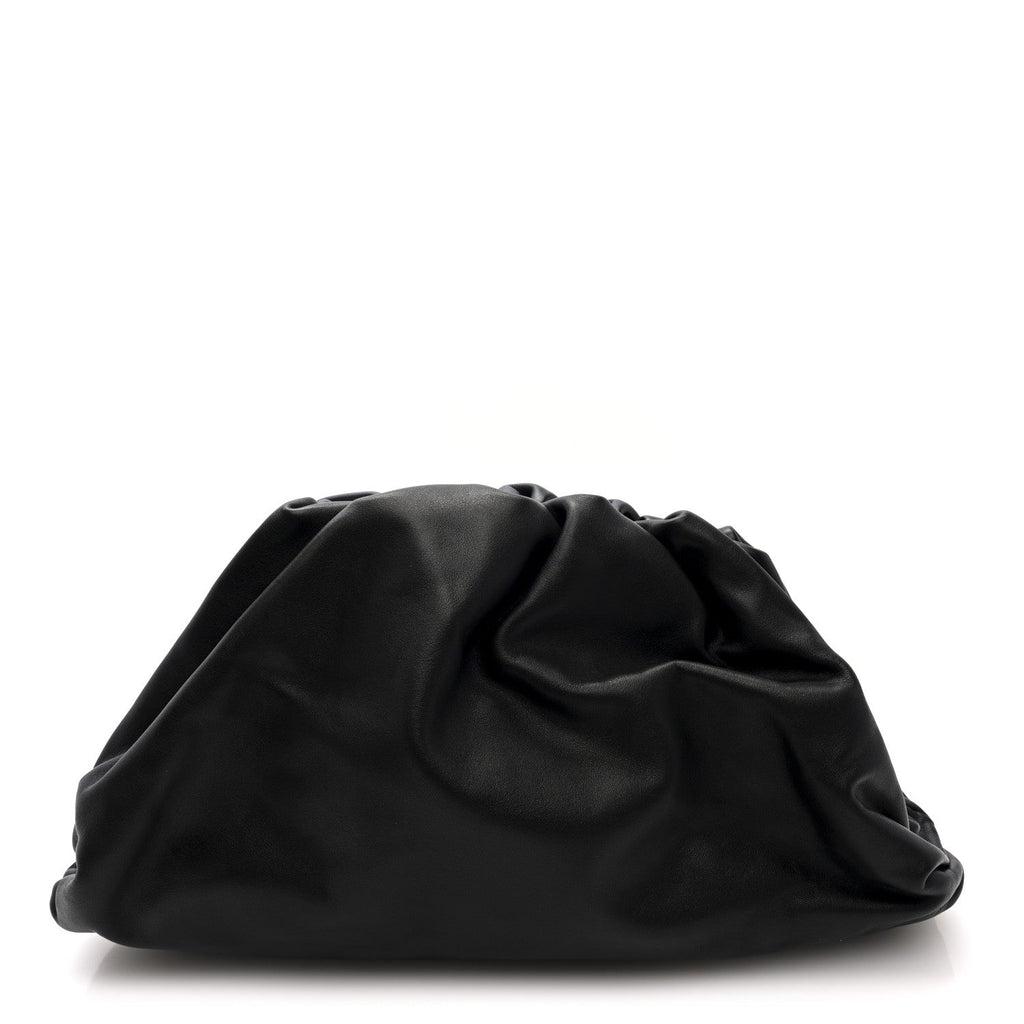 Smooth Butter Calf The Pouch Oversized Clutch Black