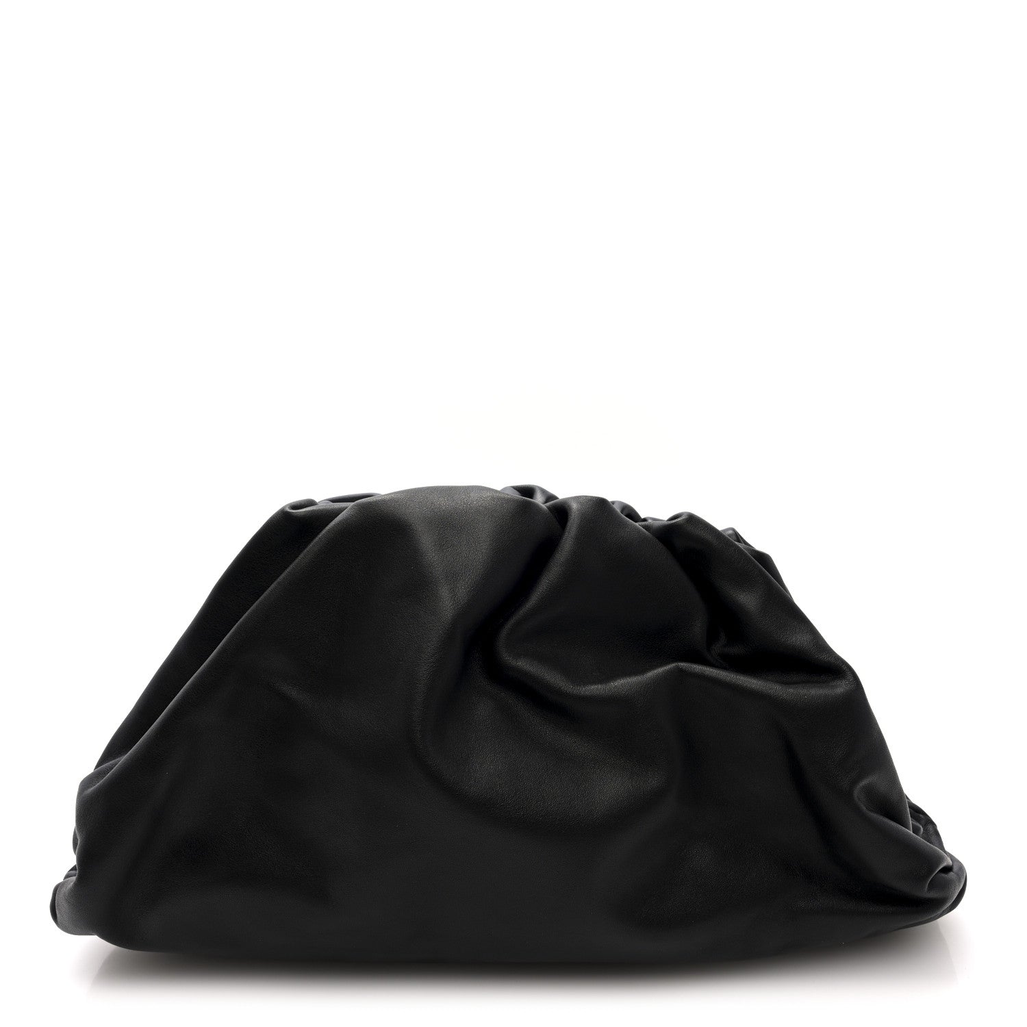 Smooth Butter Calf The Pouch Oversized Clutch Black