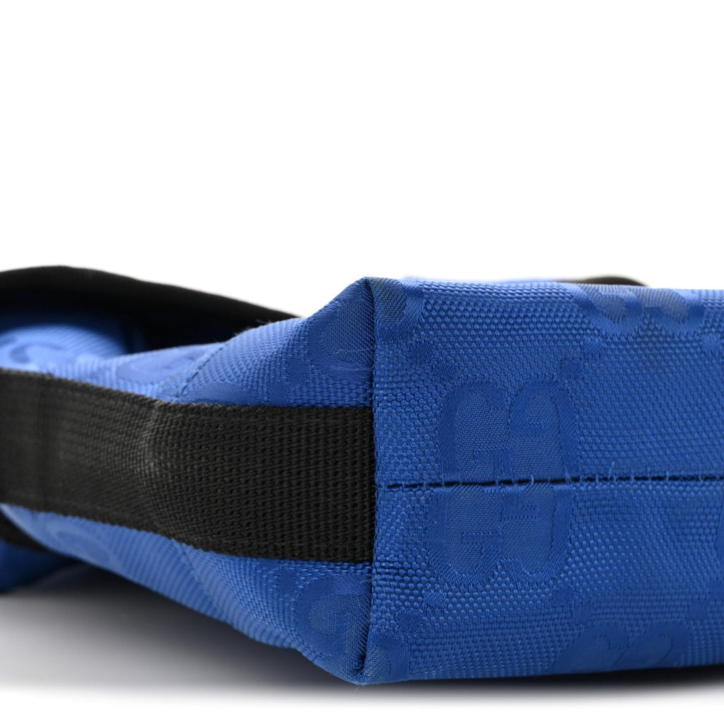 Econyl Nylon Monogram Off The Grid Messenger Bag Orient Blue Black