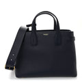 Derby Calfskin Vintage Check Medium Banner Tote Regency Blue