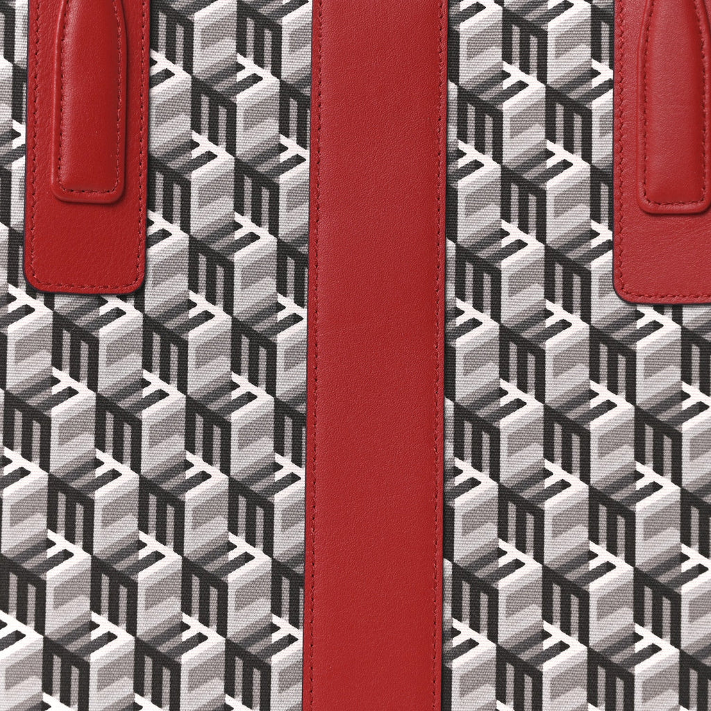 Visetos Medium Liz Reversible Shopper Tote Candy Red