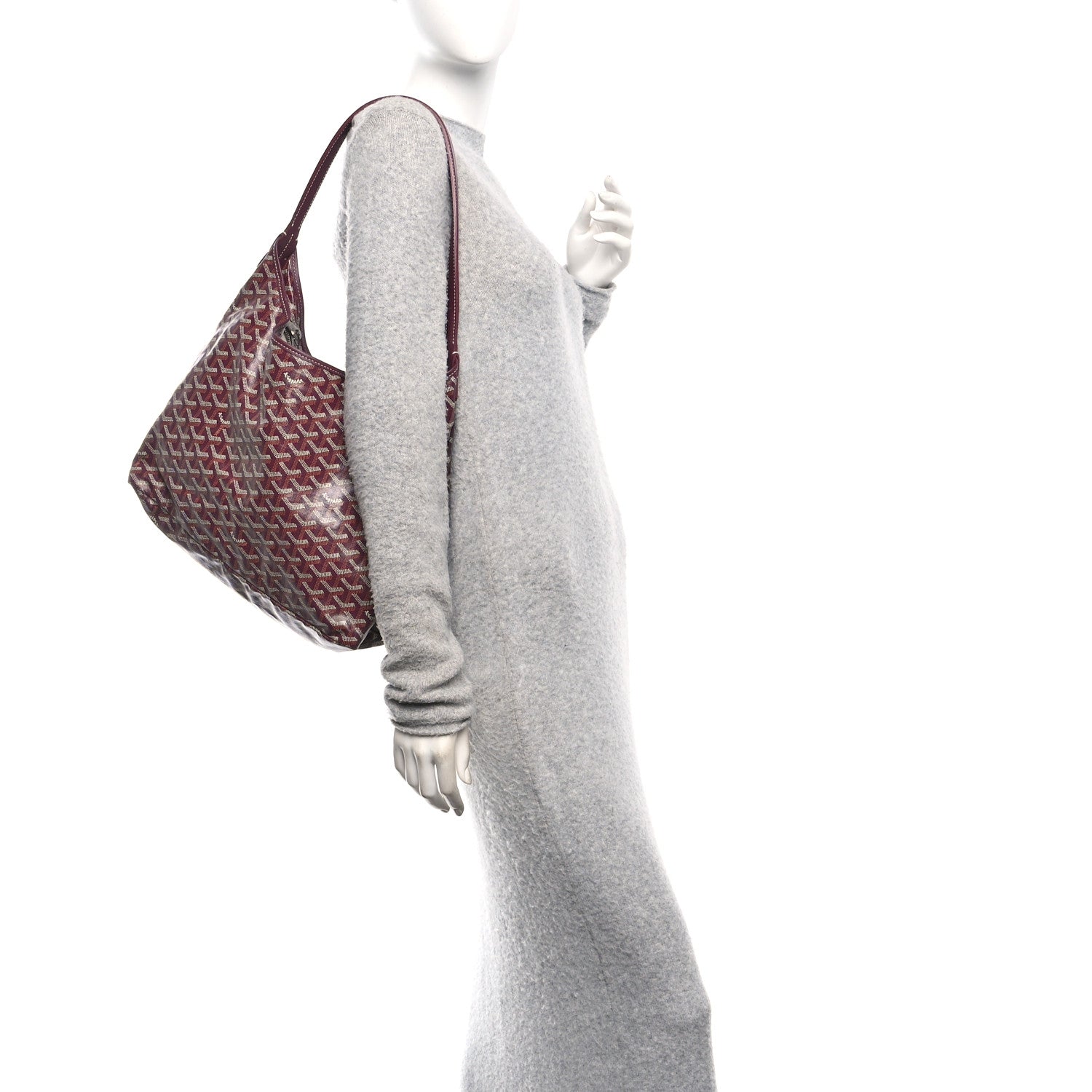 Goyardine Boheme Hobo Burgundy
