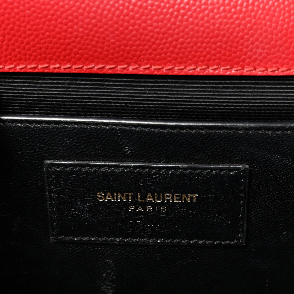 Grain De Poudre Medium Monogram Kate Satchel Red