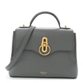 Small Classic Grain Calfskin Mini Seaton Grey
