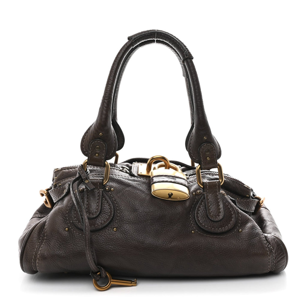 Calfskin Medium Paddington Satchel Chocolate
