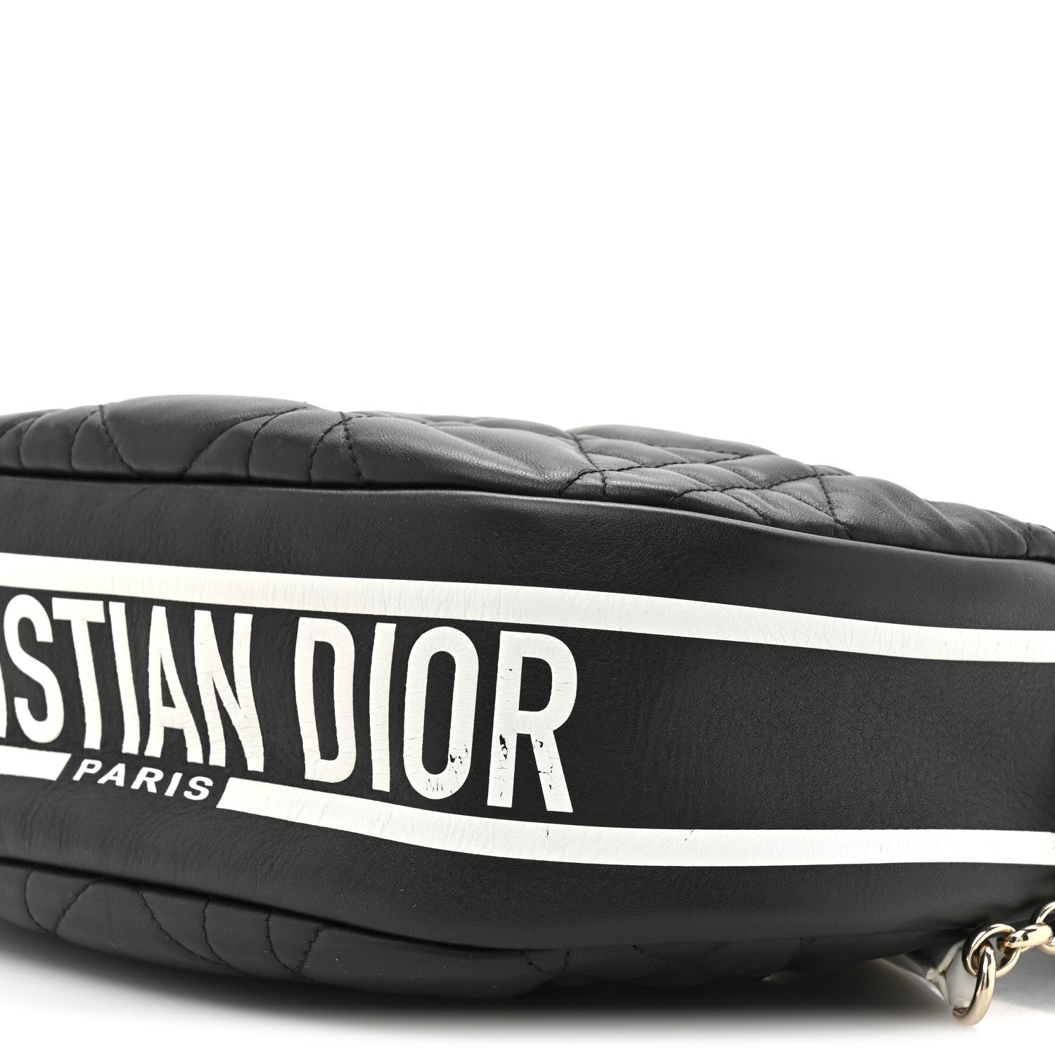 Lambskin Cannage Medium Dior Vibe Hobo Bag Black