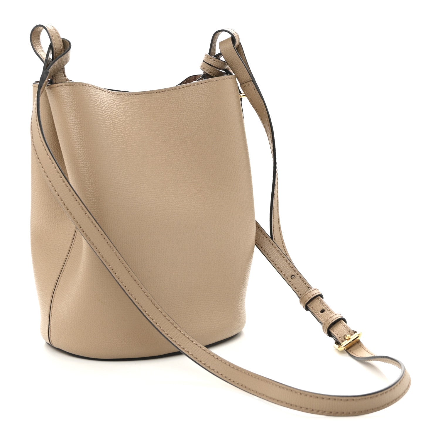 Haymarket Check Colours Small Lorne Bucket Crossbody Beige