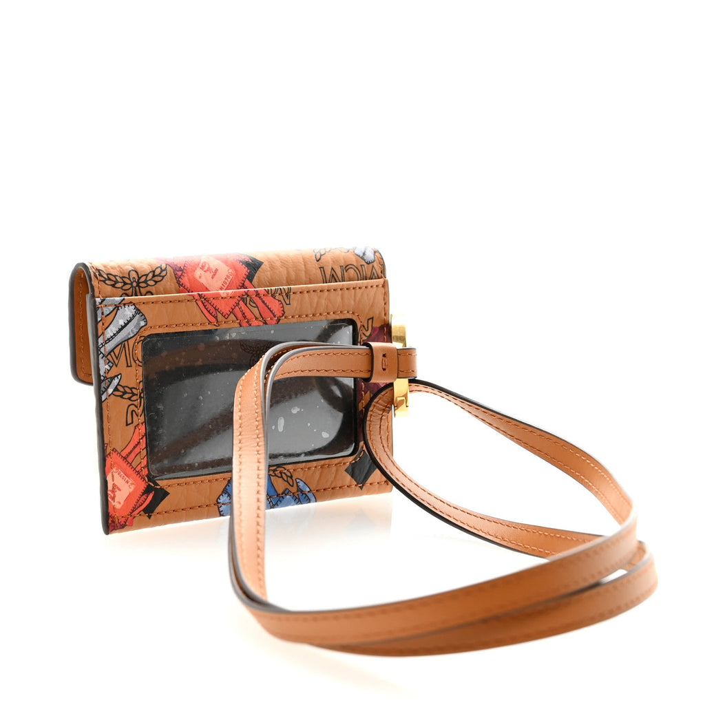 Visetos Rabot Aren Lanyard ID Wallet Cognac