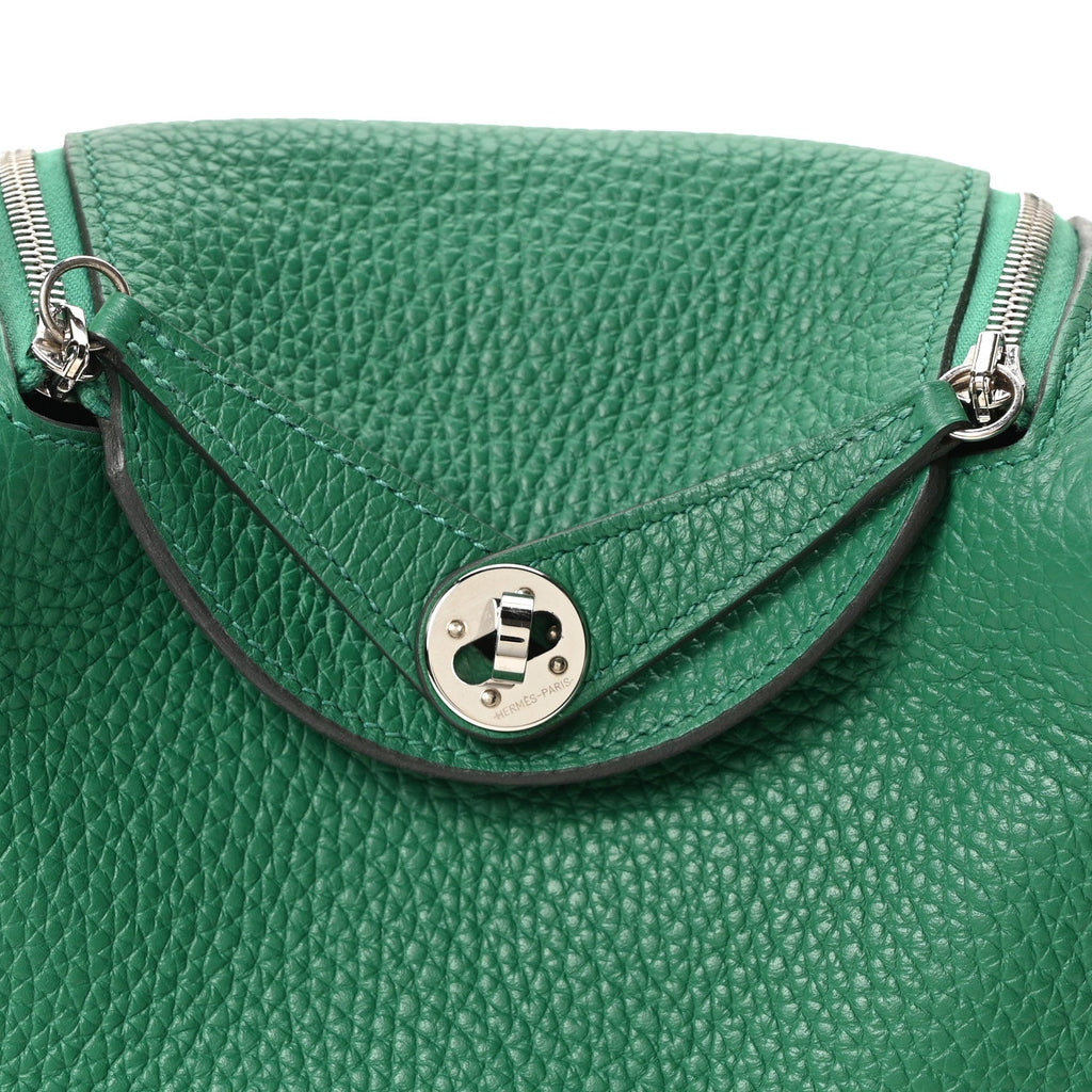 Taurillon Clemence Mini Lindy 20 Vert Vertigo