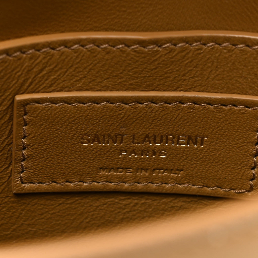 Smooth Calfskin Mini Manhattan Shoulder Bag Natural Tan