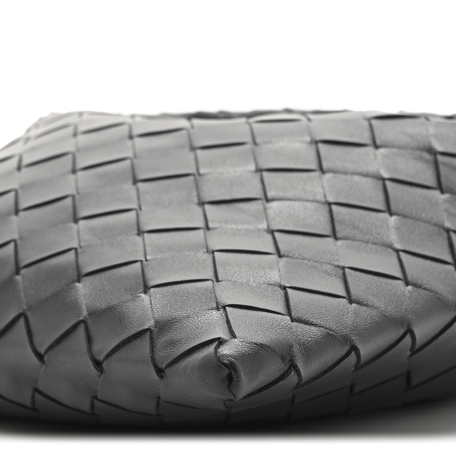 Calfskin Intrecciato Mini Hop Black