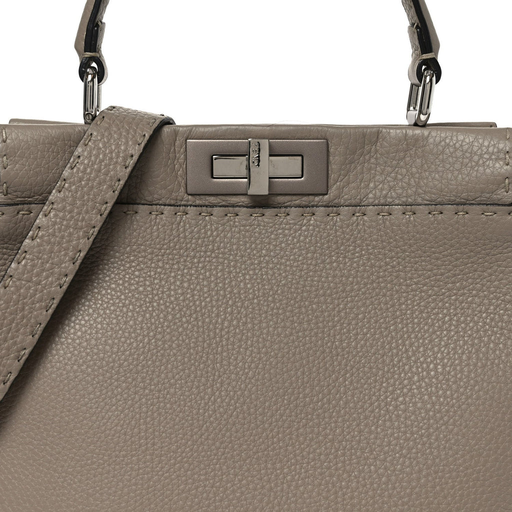 Cuoio Romano Selleria Medium Peekaboo Iconic Satchel Corda