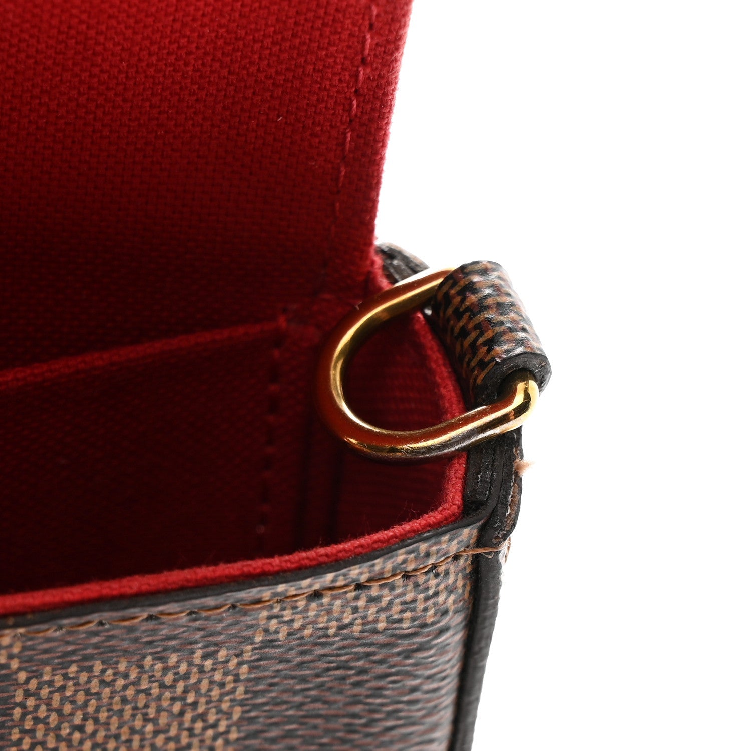 Damier Ebene Pochette Felicie Chain Wallet