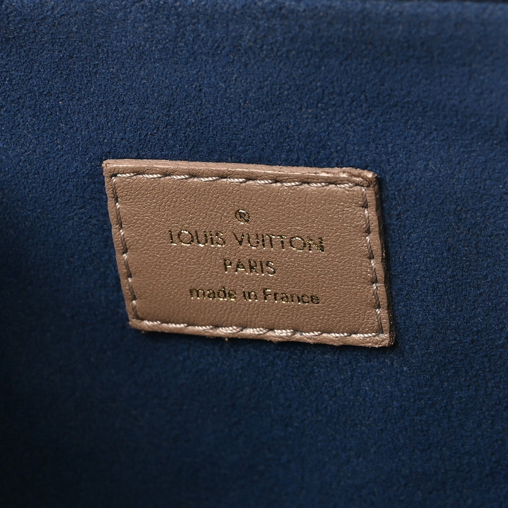 Lambskin Embossed Monogram Coussin MM  Taupe