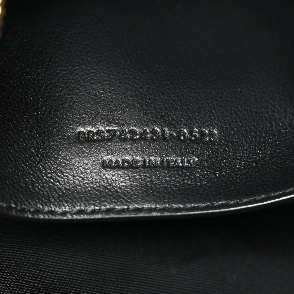 Lambskin Matelasse Monogram Large Jamie 4.3 Tabac Brown