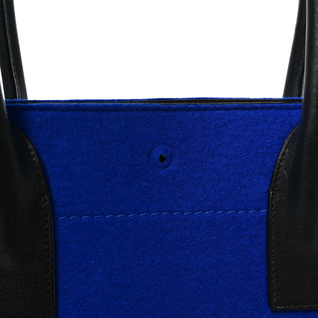 Wool Rive Gauche Tote Blue