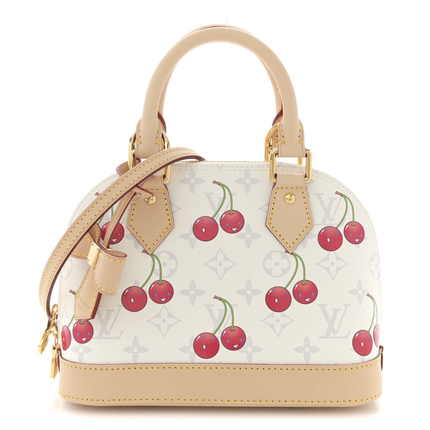LV X TM Monogram Cerises Alma BB White