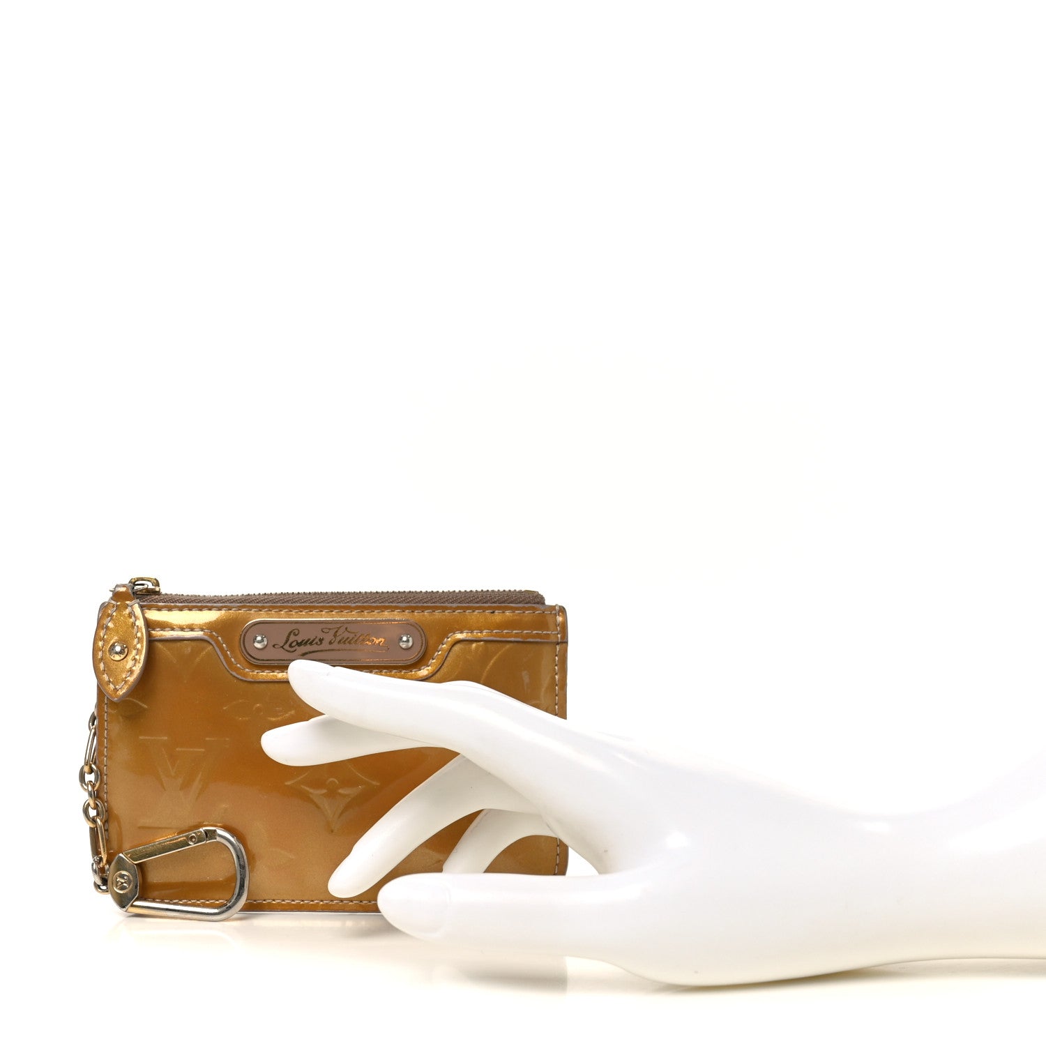 Vernis Key Pouch Beige Poudre