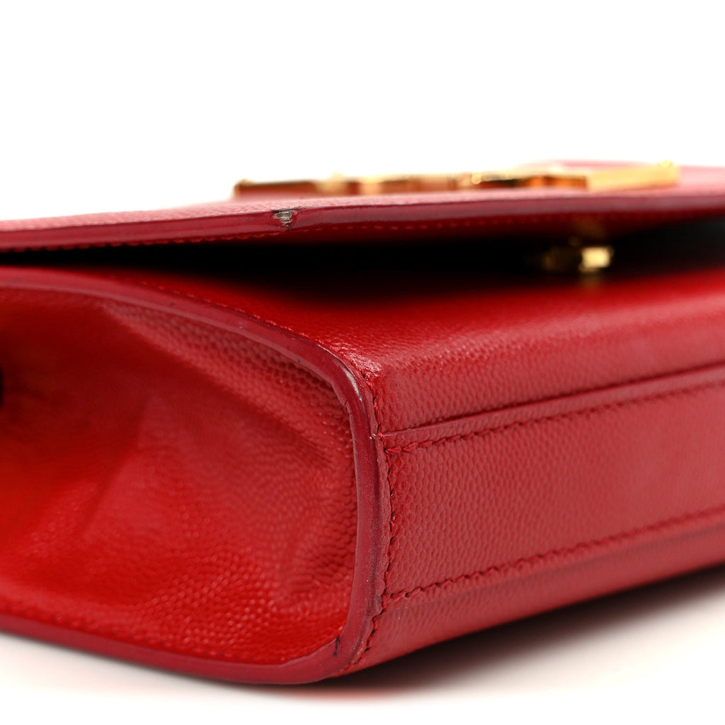 Grain De Poudre Small Monogram Kate Satchel Red
