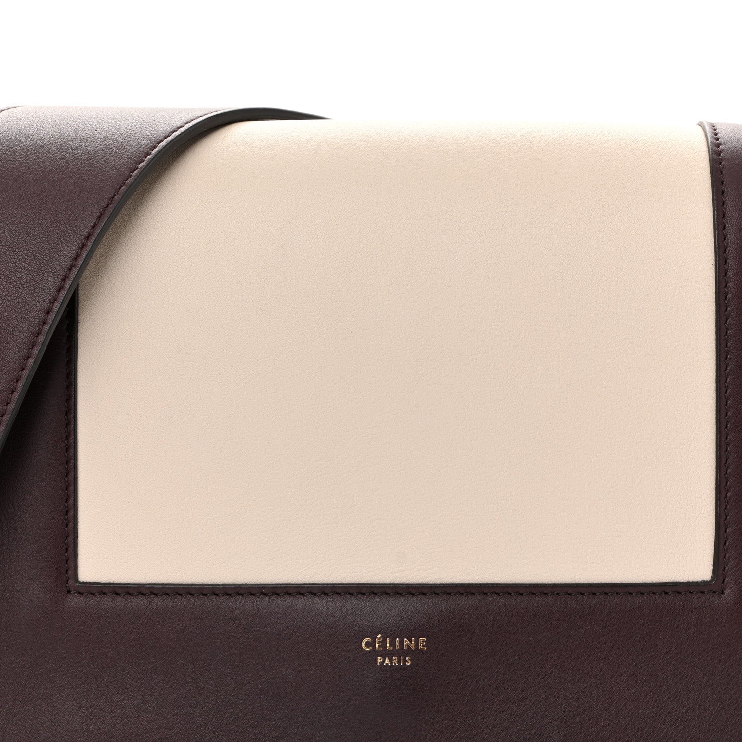 Shiny Smooth Calfskin Medium Frame Shoulder Bag Velvet Desert