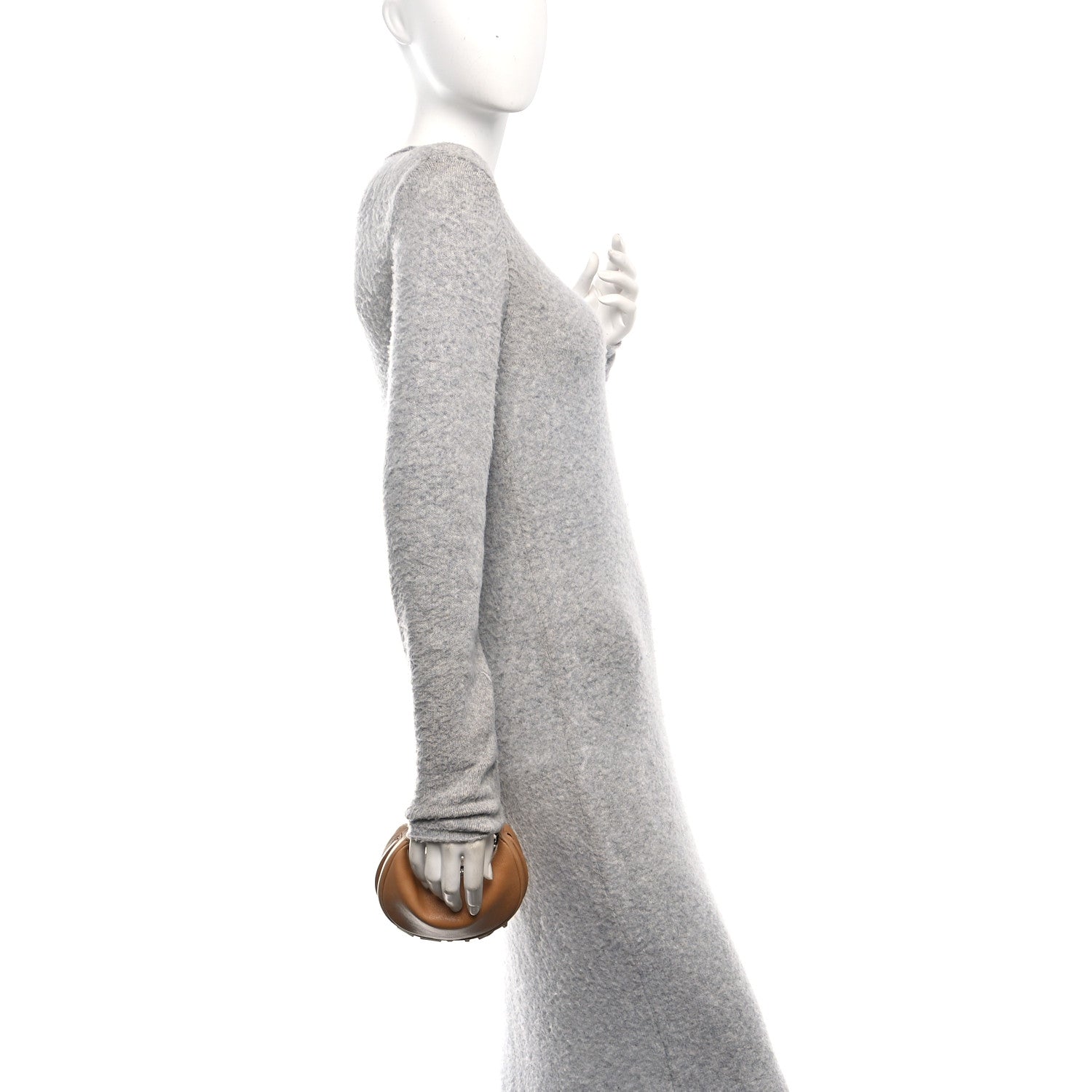 Vitello Grace Nano Fendigraphy Hobo Charm Miele Scuro