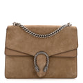 Suede Medium Dionysus Shoulder Bag Taupe