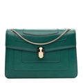 Calfskin Serpenti Forever Shoulder Bag Emerald Green