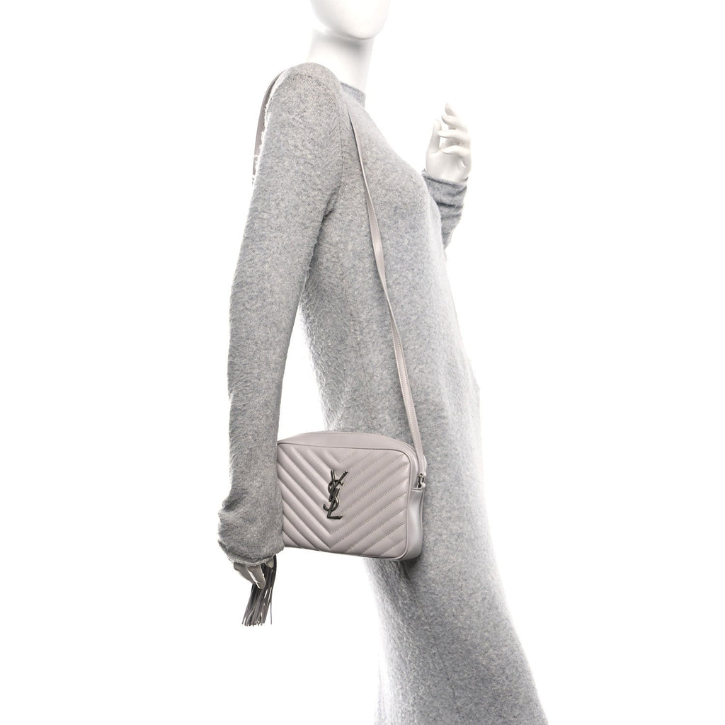 Calfskin Matelasse Monogram Lou Camera Bag Granite