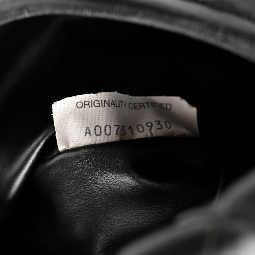 Calfskin Intrecciato Mini Hop Black